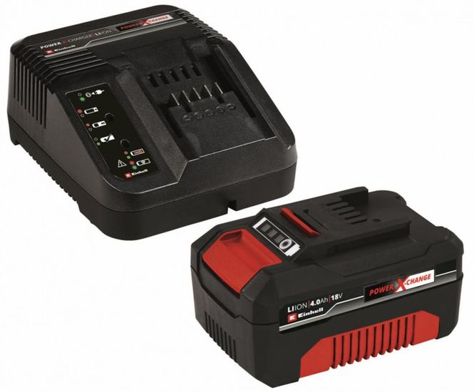 Hovedbilde Einhell 18V lader og batteri 4Ah Power X-Change