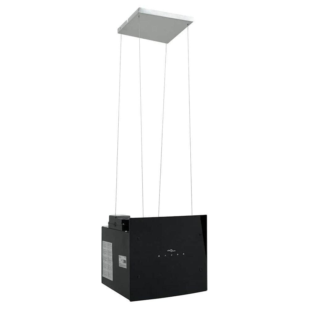 Fritthengende kjøkkenvifte LCD-herdet glass - 38 cm