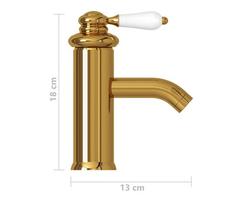 Badekran 130x180 mm gull