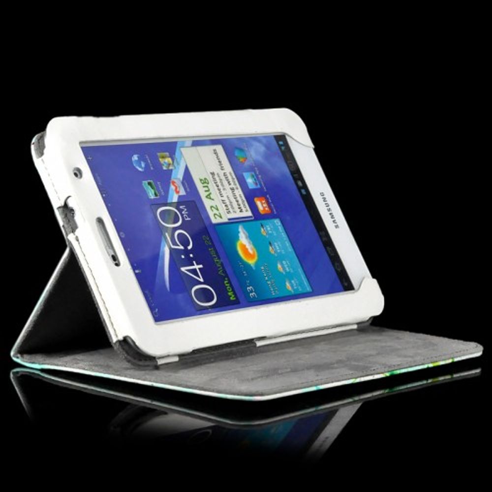 Nydelig Sommerfugl etui leather case for Samsung Galaxy tab 2 7