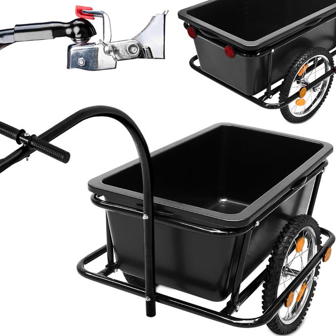 Hovedbilde DEMO Sykkel tilhenger med 90 liters kasse, inkludert ...