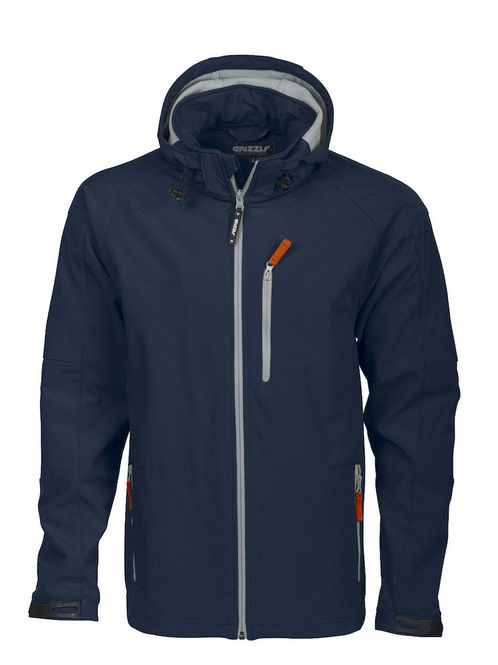 Hovedbilde Grizzly Tulsa softshell jakke - Marineblå Str M