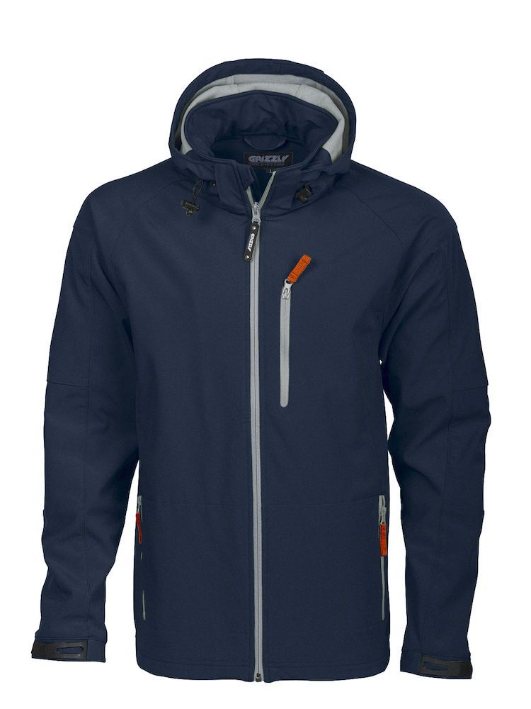 Grizzly Tulsa softshell jakke - Marineblå Str M