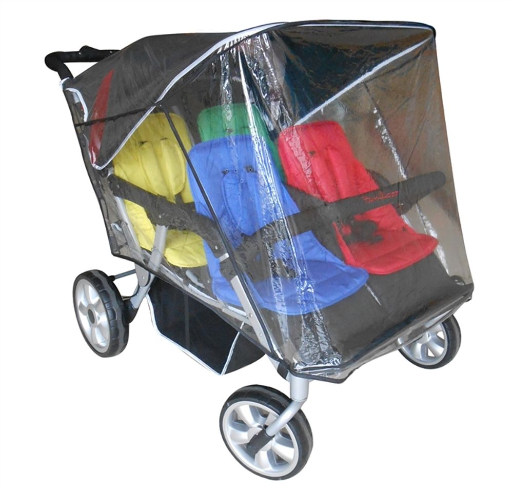 Transparent Regntrekk til Trille Quadro 