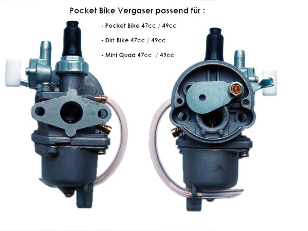 Forgasser 49cc for Pocket Bike og Mini atv