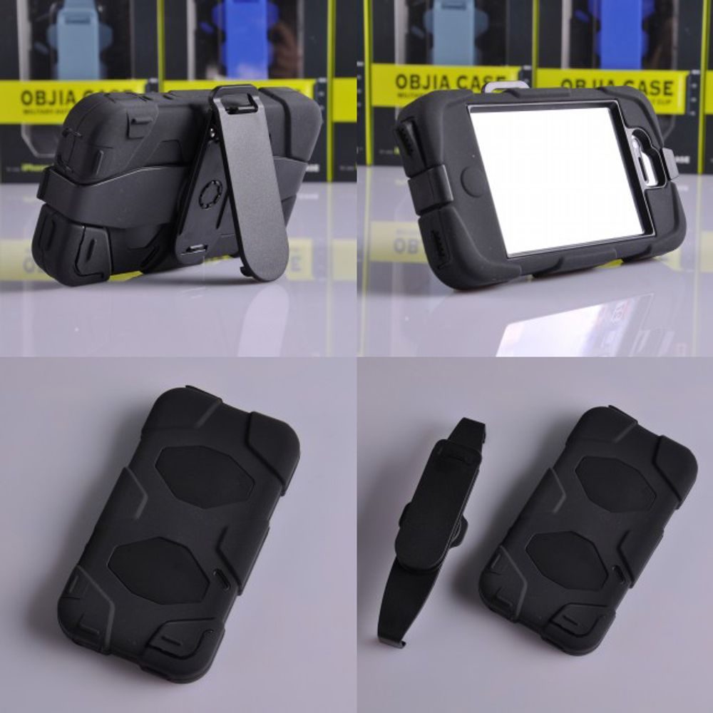 Objia Vanntett Case til Iphone 4 4S Military Duty kvalitet