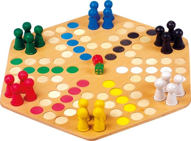 Hovedbilde Ludo brettspill for 6 personer i tre