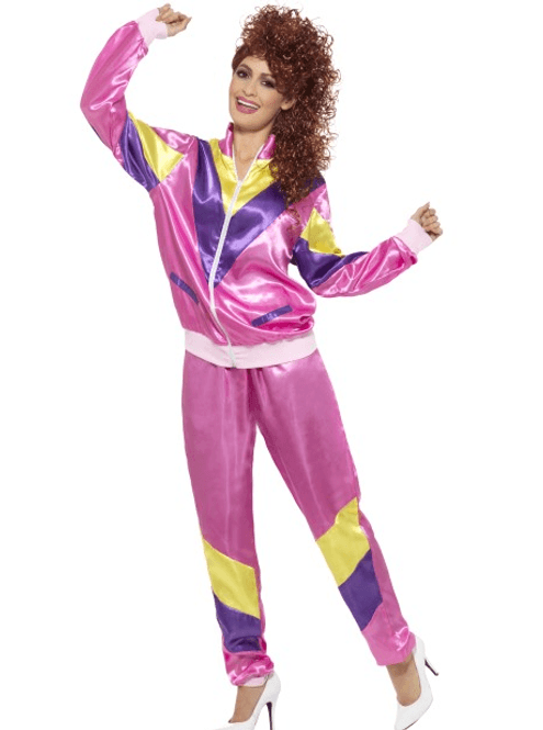 Hovedbilde 80'S Shell mote kostyme - rosa