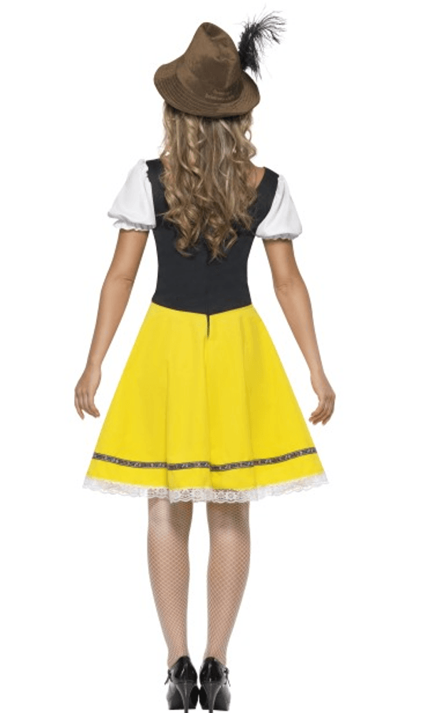 Utstilling - Oktoberfest damekostyme - gul XL
