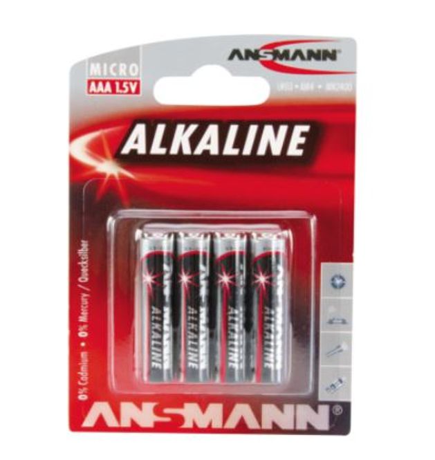 Hovedbilde Batterier AAA Alkaliske - 4 stk