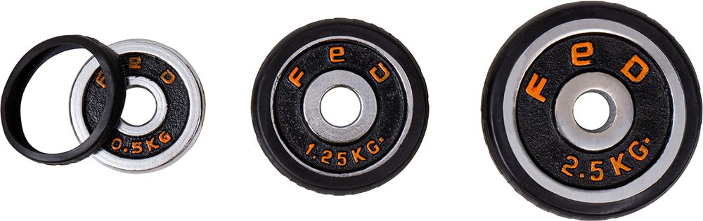 4 i 1 manualsett, manualer, vektstang, stålvektskiver, 20kg