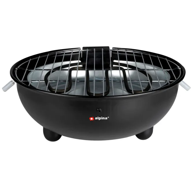 Hovedbilde Elektrisk grill 1250W røykfri bordgrill Ø30 cm