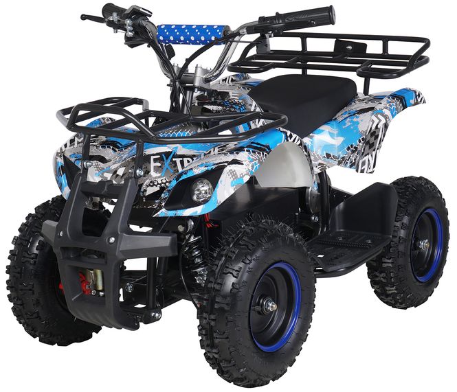 Hovedbilde Barnas elektriske miniquad Torino 1000W blå polo