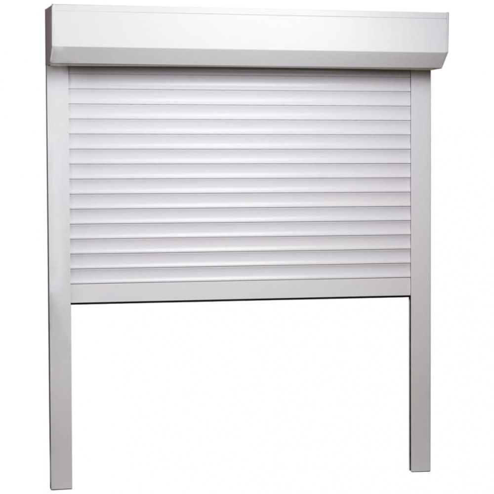 Rulleskodde aluminium 100x120 cm hvit