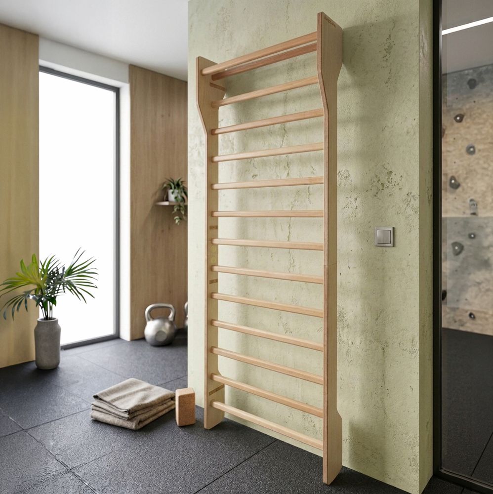 Ribbevegg Shapemar i bøk - 220 × 90 cm
