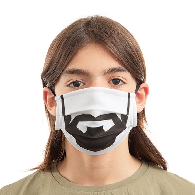 Hovedbilde Vaskbar tøymaske - munnbind M (3 pk) - sort og hvit