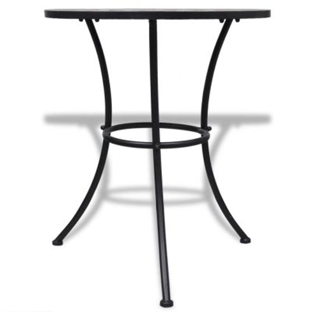 Bistrobord terrakotta og hvitt 60 cm mosaikk