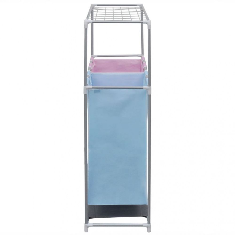 2-delt skittentøyskurv med en topphylle for tørking