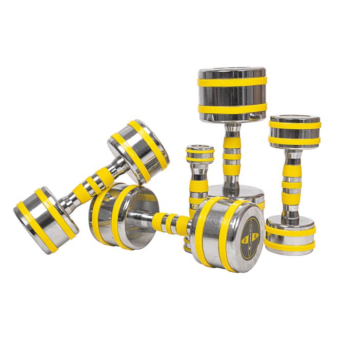 Hovedbilde Krom Hantel inSPORTline Yellsteel 6 - 14 kg
