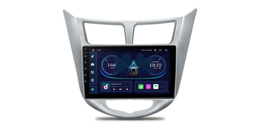 Hyundai bilstereo Android 12 DSP CarAutoPlay 9 tommer