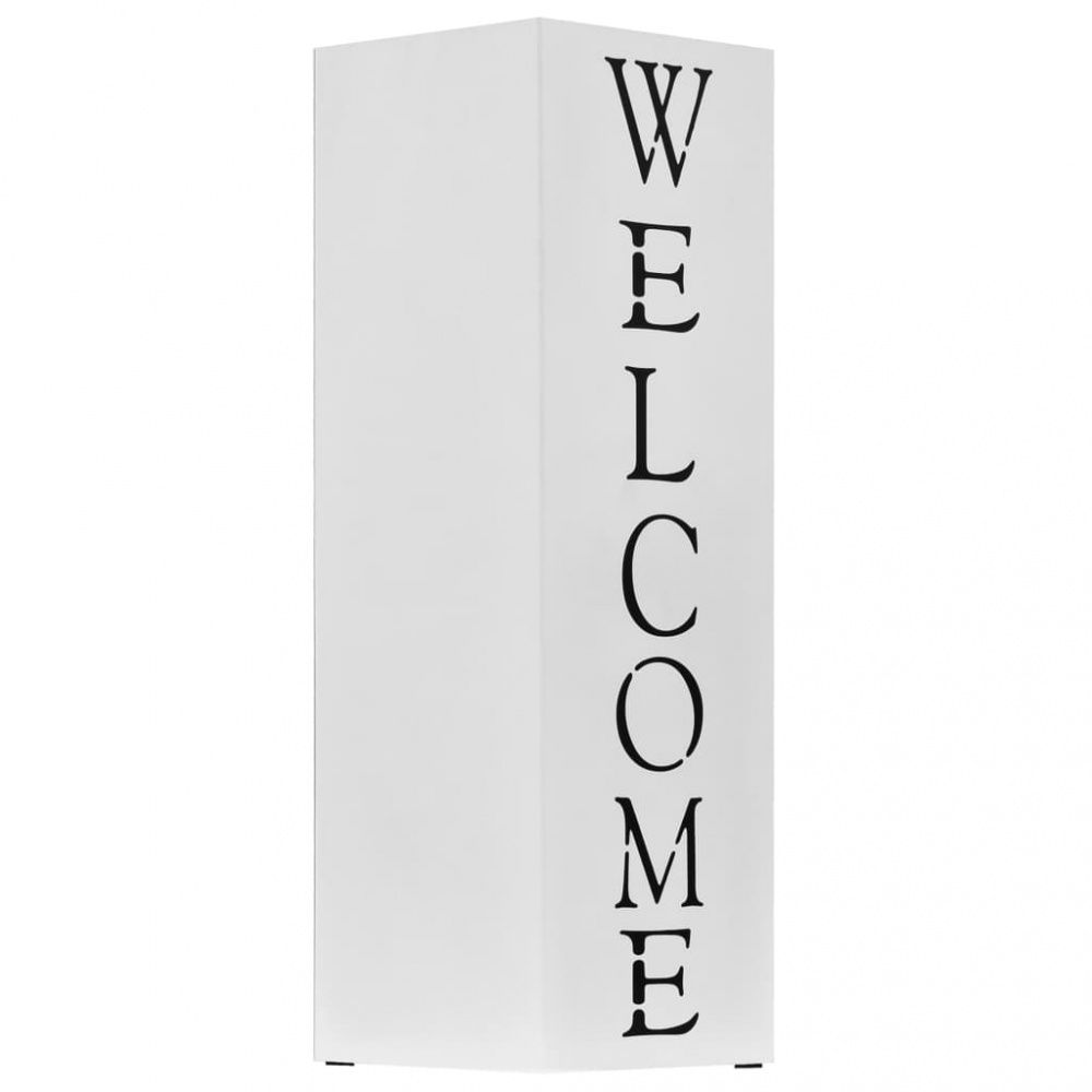 Paraplystativ Welcome i hvit