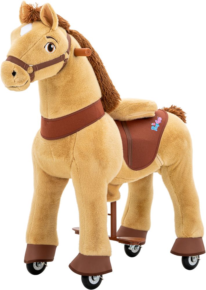 Ridehest Mister Ed, medium, 4-8 år, med hjul og brems