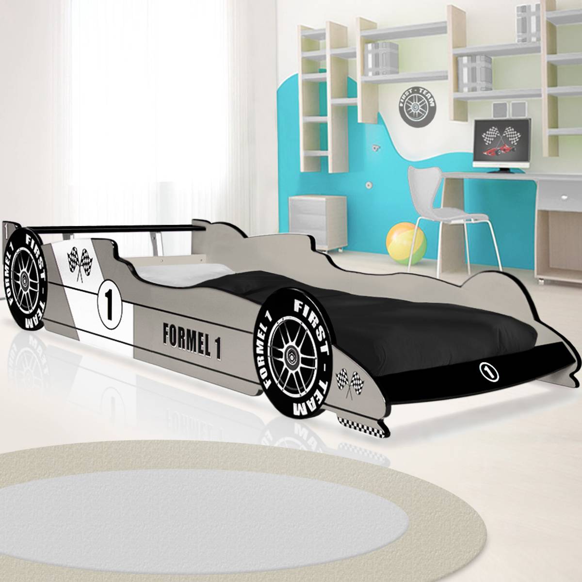 Formel 1 seng - sølv