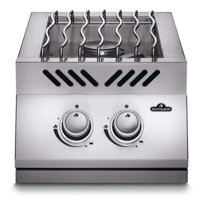 Hovedbilde Sidebrenner for innbygging 500 serien blank 12'' Napoleon