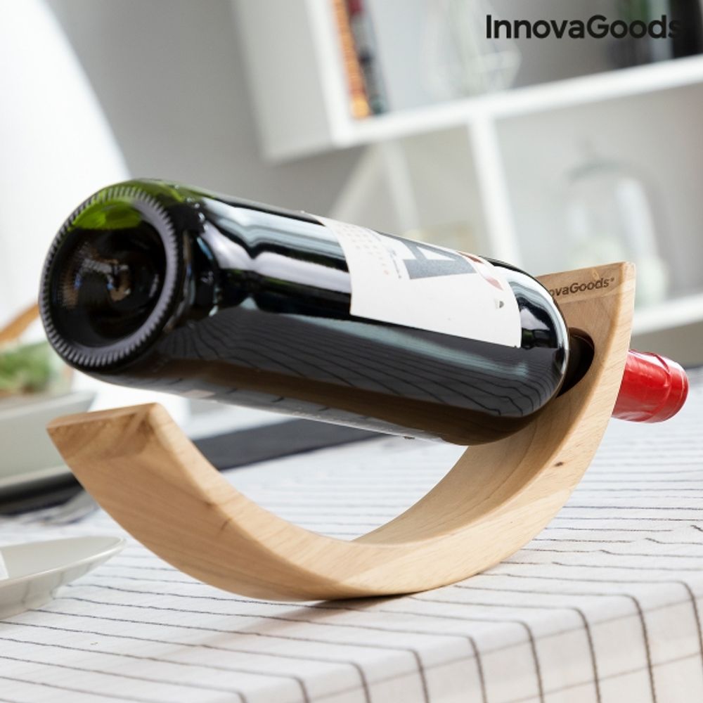 Vinflaskeholder av tre