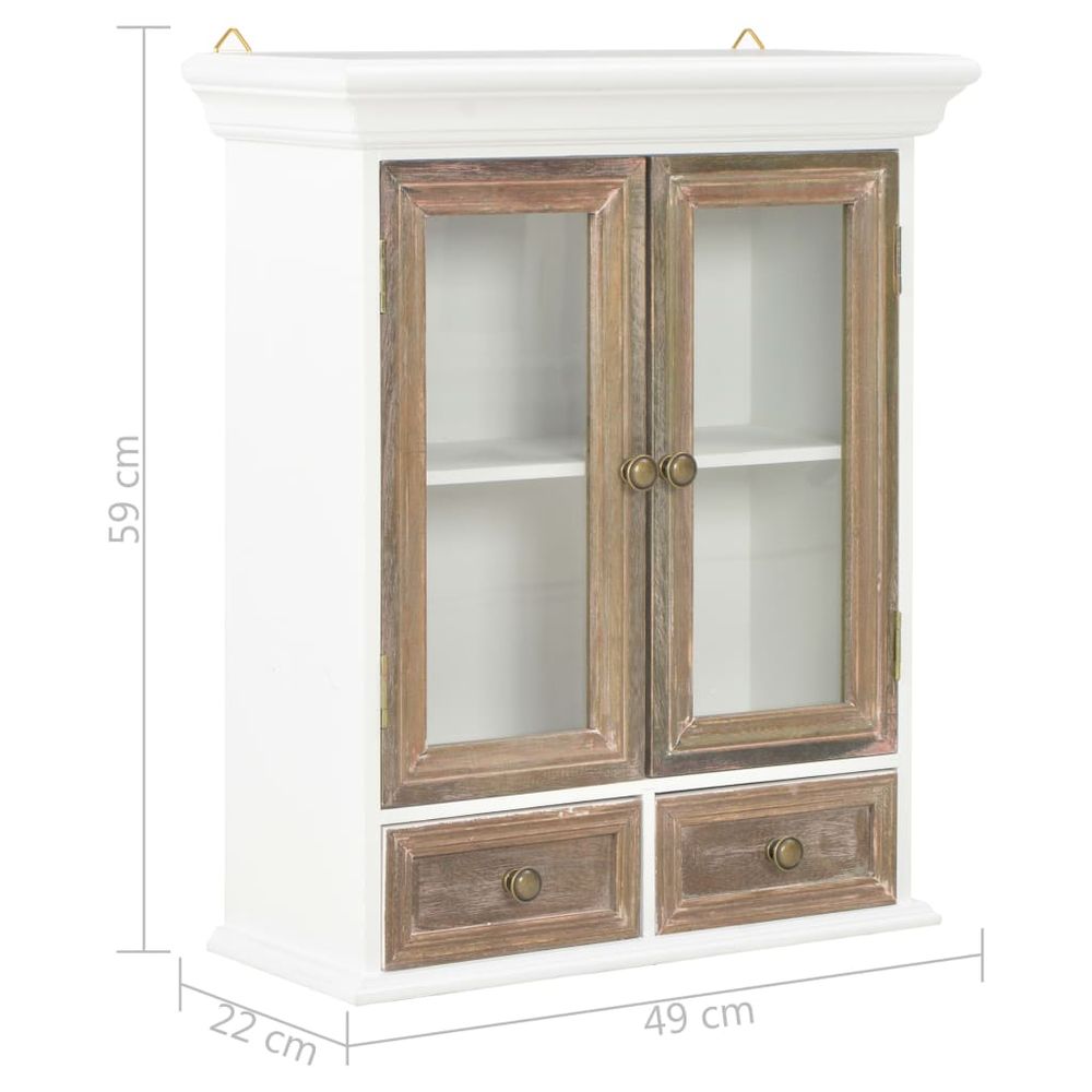 Veggskap heltre 49x22x59 cm