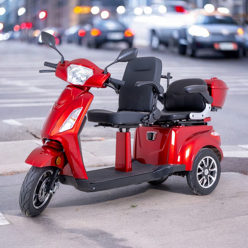 To-personers trehjuls elektrisk scooter – Zorica Duo