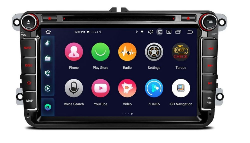 Kraftig Spesialspiller til Volkswagen DAB+ Android 12.0