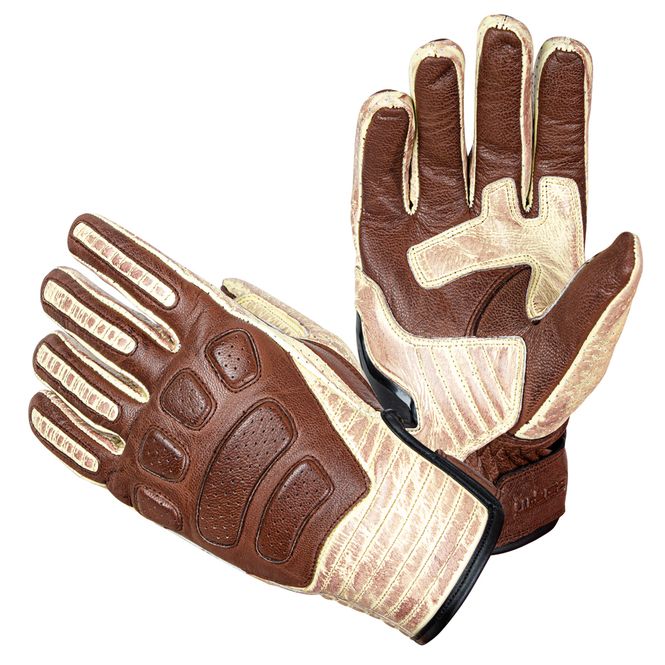 Hovedbilde Skinn MC-hansker W-TEC Retro