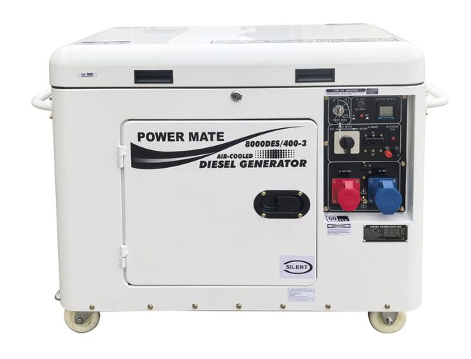 Hovedbilde Power Mate 8000 dieselaggregat 3-fase 400V Duopower
