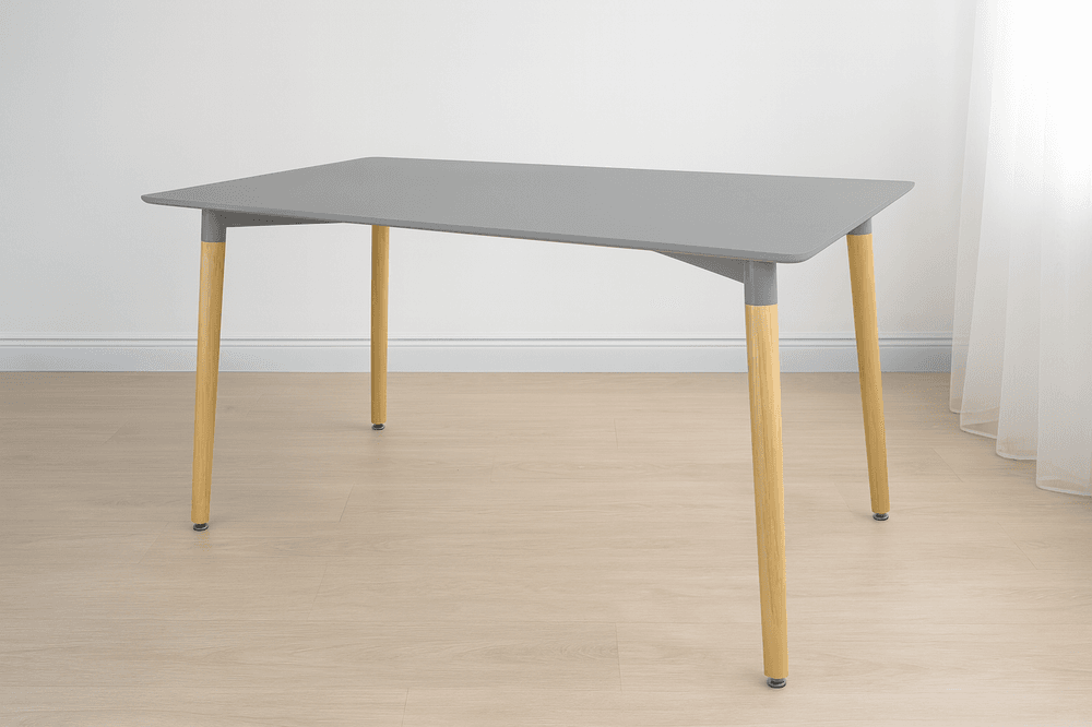 Rektangulært bord med treben - 120x80 cm