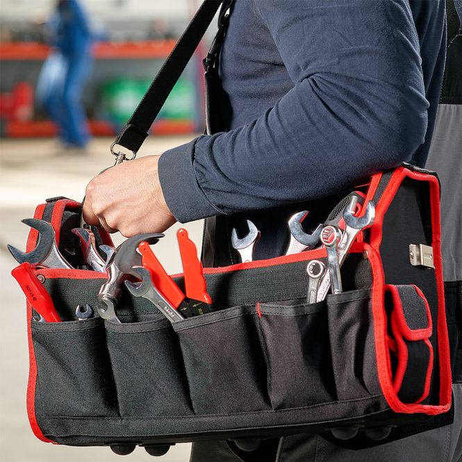 Hovedbilde Verktøysbag svart/rød - 33 cm