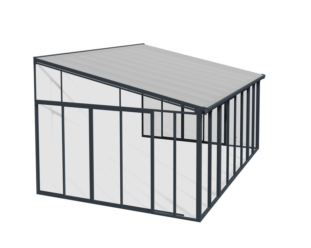 Palram Sanremo Hagestue 3,76x4,35 meter - Grå 