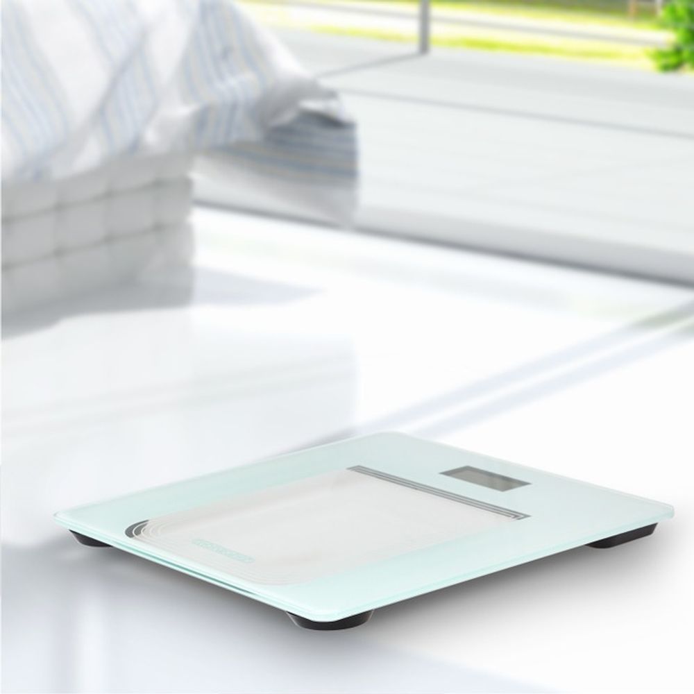 Monzana digital personvekt - med sikkerhetsglass
