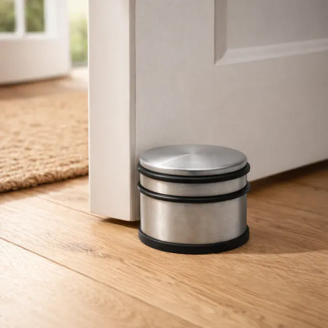 Hovedbilde Dørstopper rustfritt stål - 9cm