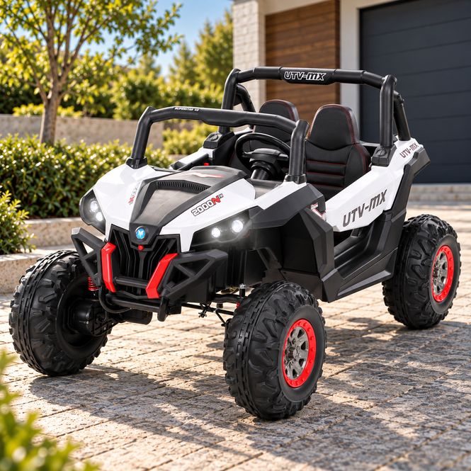 Hovedbilde Elektrisk bil - UTV buggy - 2 seter - 140 watt - hvit
