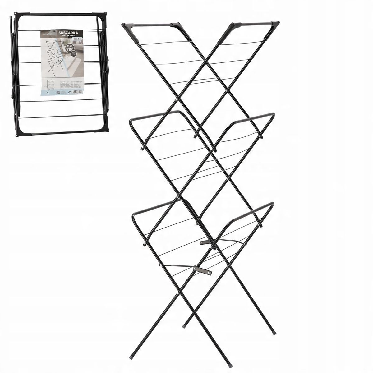 Tørkestativ Camilla 14 m kapasitet