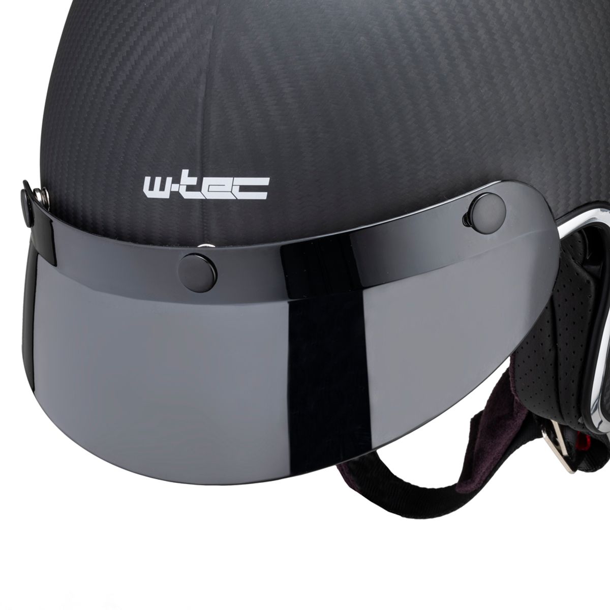 MC-hjelm W-TEC Vacabro SWBH – ultralett karbonhjelm