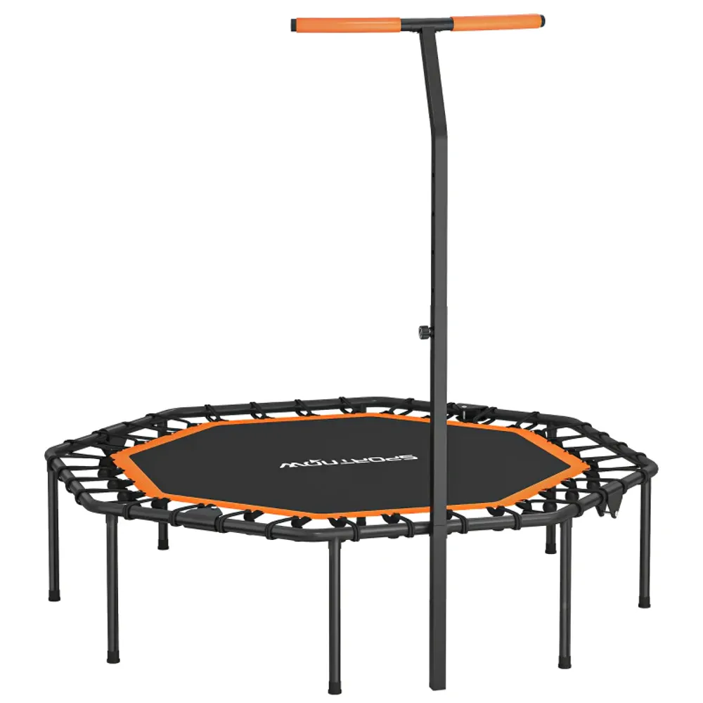 Sammenleggbar fitness-trampoline med håndtak