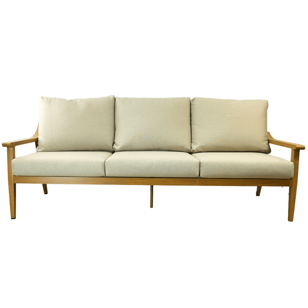Aluminium hagemøbelsett 4 deler - trelook