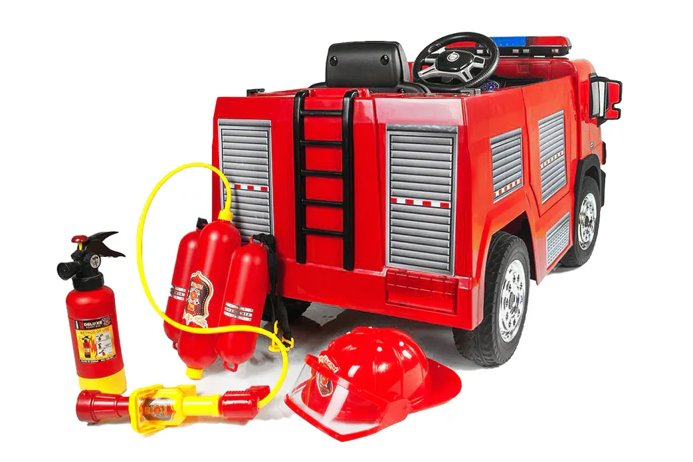Premium brannbil for barn 3-6 år - 90W 12V