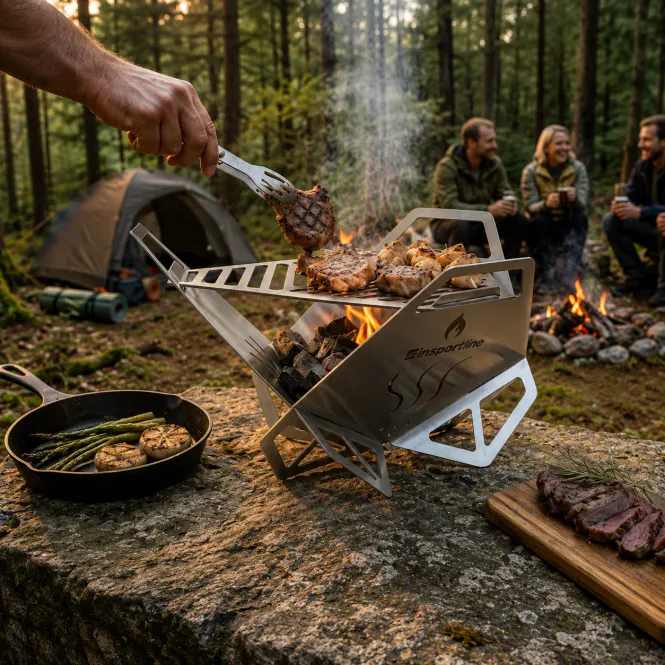Hovedbilde Sammenleggbar camping kullgrill inSPORTline Lotris
