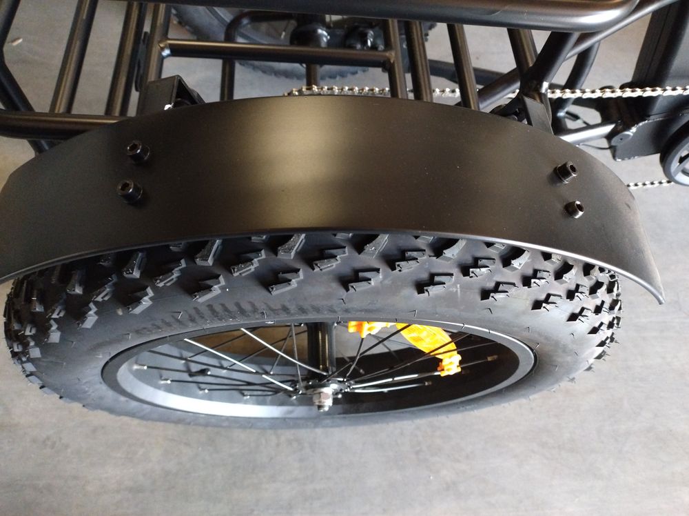 Bakre skjermsett til fatbike med 3 hjul