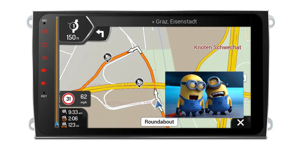 Android 12 bilradio for Porsche Cayenne – Octa-Core, 4GB +