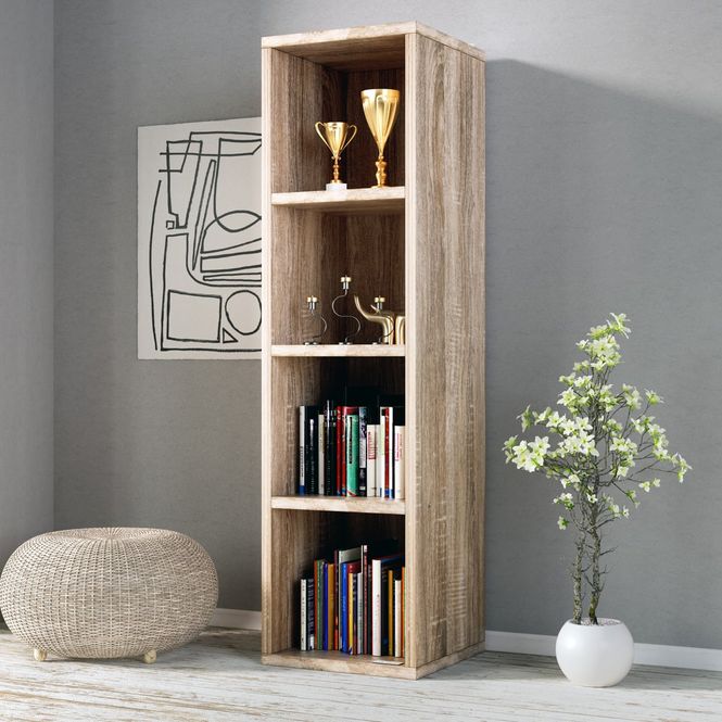 Hovedbilde Bokhylle Skylar eik - 106x30x30cm