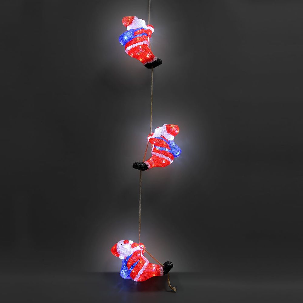  Julenisse figur LED akryl - trio - 5m
